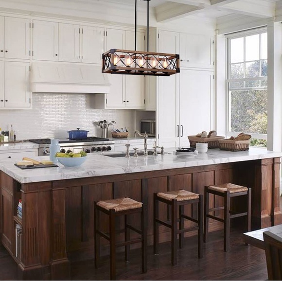 Light Fixture 5 Lights with Glass Shade - Picture 2 of 5